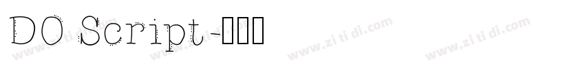 DO Script字体转换